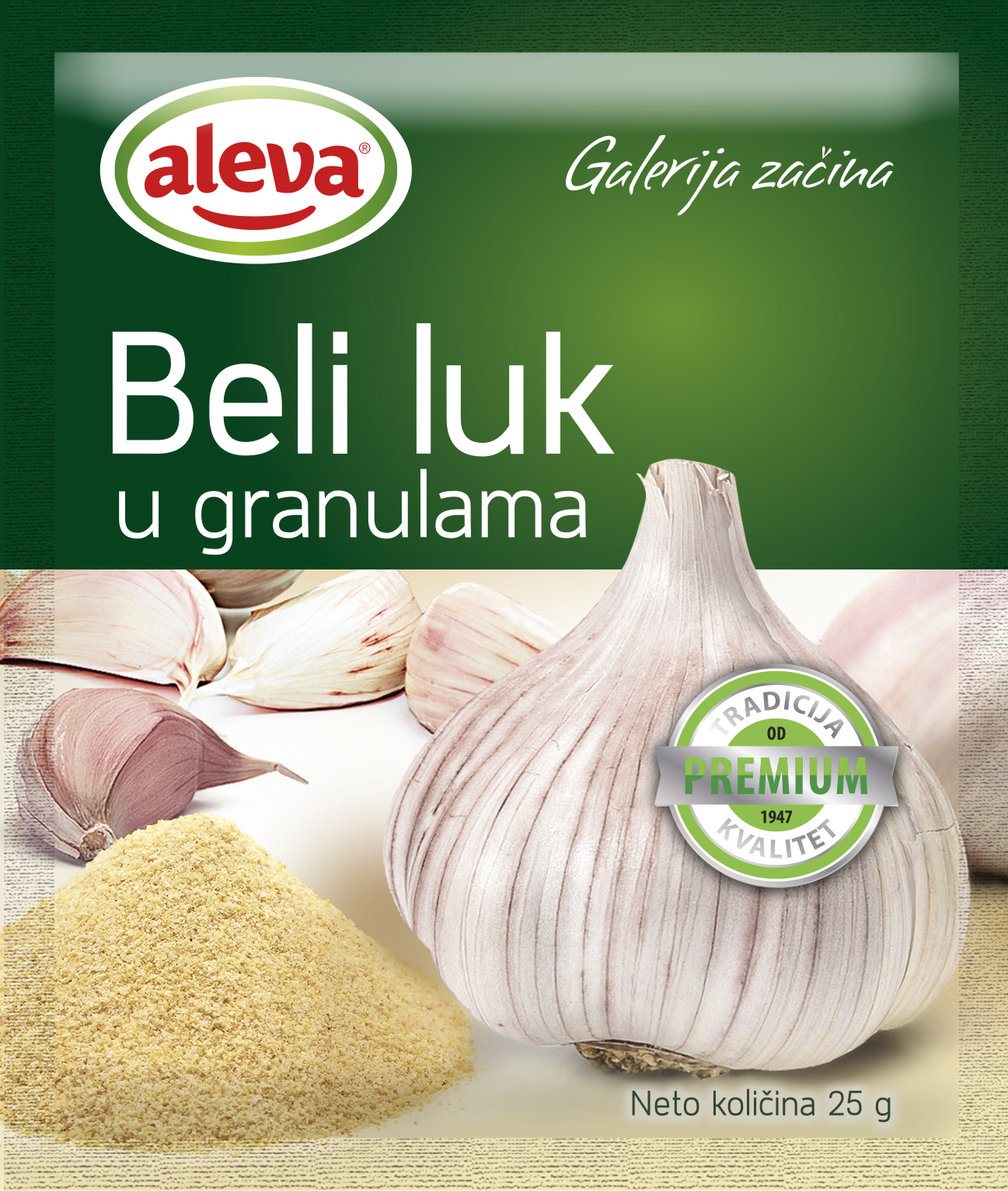 Beli luk u granulama