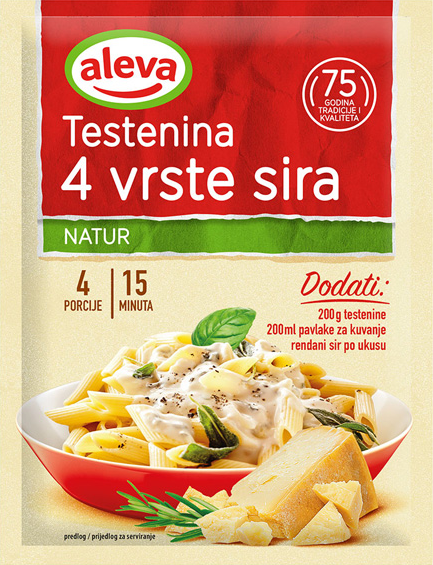 Testenina četiri vrste sira