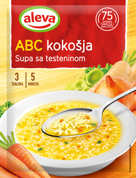 ABC supa iz kesice sa slovima